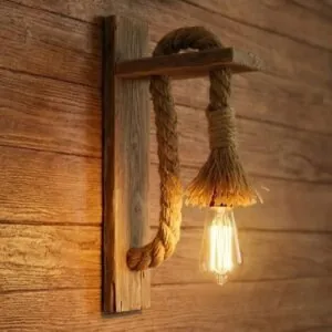 Kuthir Special Handmade Wooden Wall Lamp Holder